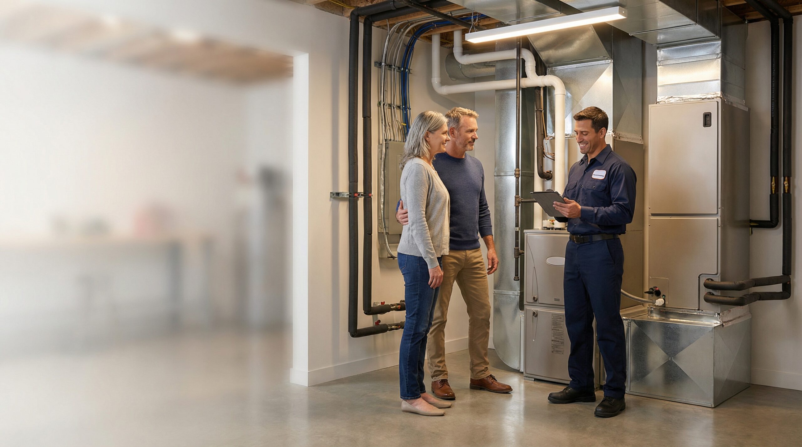 Technician + Equipment (Quiet, Efficient, Reliable Service)